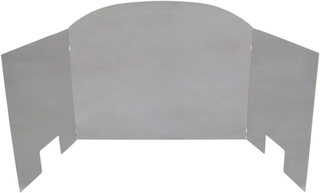 Co. Traditional Three Panel Fyreback, 24 Inch Polished Stainless Steel Heat Shield for Gas Fireplace, Fire Reflector, 3 Sided Fireplace Refractory Panels, Fireback Reflector (FBSP-24)