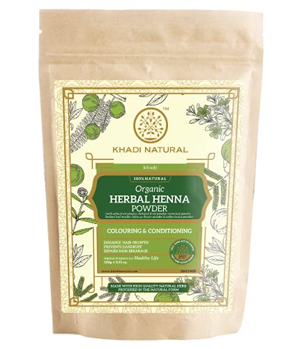 Khadi Natural Herbal Henna Powder Pack | Herbal Hair Color | 100% Natural | Colours and conditions hair | Repair hair damage and breakage |... - Image 2