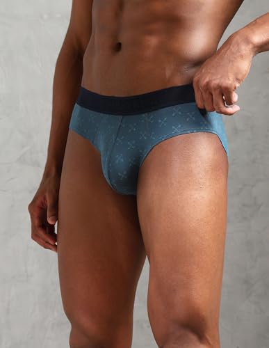 Image of U.S. Polo ASSN. Mens OEB16 Low Rise Printed Underwear Briefs - Pack of 3