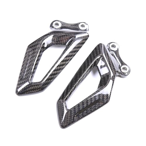 Compatible With BMW S1000RR 2019-2024 Pure Carbon Fiber Heel Guards Motorcycle Accessories Heel Plates Guards Footrests Panels 2