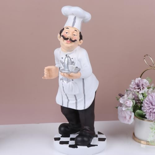 Statue de chef figurine décorative pour égayer un comptoir de café - 8