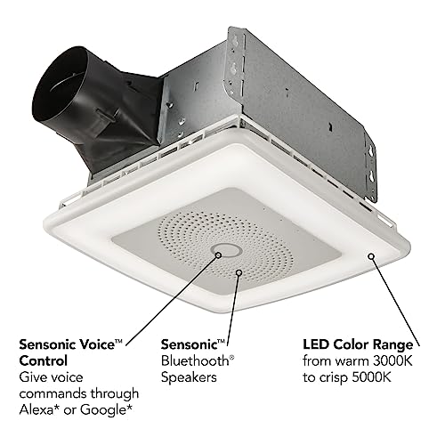  Broan-NuTone VC110CCT Sensonic Smart Exhaust Fan for Alexa Voice Control Smart Home
| Broan-NuTone VC110CCT Sensonic Ex