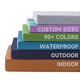BayHomes Custom Bench Cushion for Indoor/Outdoor Patio Furniture/Window Seat Cushions.Premium 75D High-Resilience Foam(Custom Fabric/Color/Size/Non-Slip Methods/Piping/Thicknessto Choose from)
