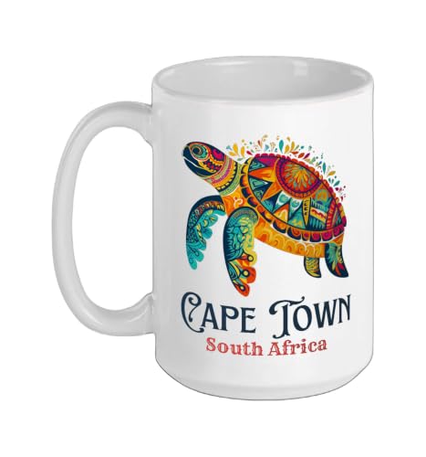 Cape Town Souvenir Cape Town Ceramic Mug, White, 15oz