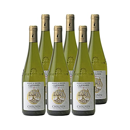 Vin de Savoie Chignin Blanc 2021 - André et Michel Quenard - Vin AOC Blanc de Savoie - Bugey - Lot de 6x75cl - Cépage…