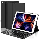 IVEOPPE Tastiera per iPad Pro 12.9 2 Gen 2017/1 Gen 2015, Cover Tastiera Italiano Bluetooth Rimovibile per iPad Pro 12.9 A1584 / A1652/ A1670 / A1671, Nero