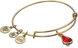 Alex and Ani July Birth Month Charm with Swarovski Crystal Rafaelian Gold Bangle Bracelet