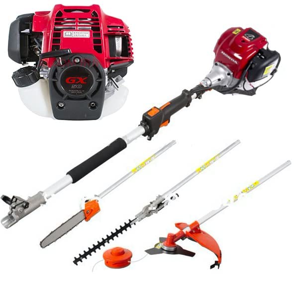CHIKURA GX50 4-Strokes 4 in 1 Brush Cutter Grass Trimmer Lawn Mower Weed Wacker Eater