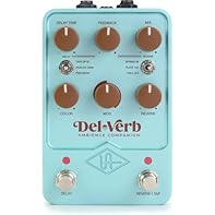 The most authentic vintage reverb and delay effects ever captured in a single effects pedal ''Golden unit'' spring reverb tank from a classic '60's American guitar amp, and Vintage German studio plate reverb sourced from The Plant (Sausalito, CA) Bit...
