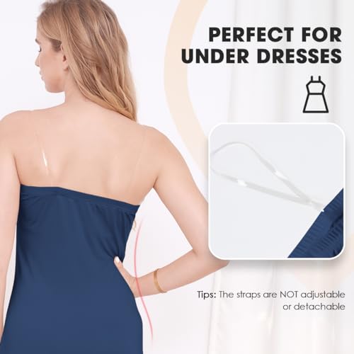Image of MANCYFIT Strapless Slips for Under Dresses Women Full Slip with Invisible Straps