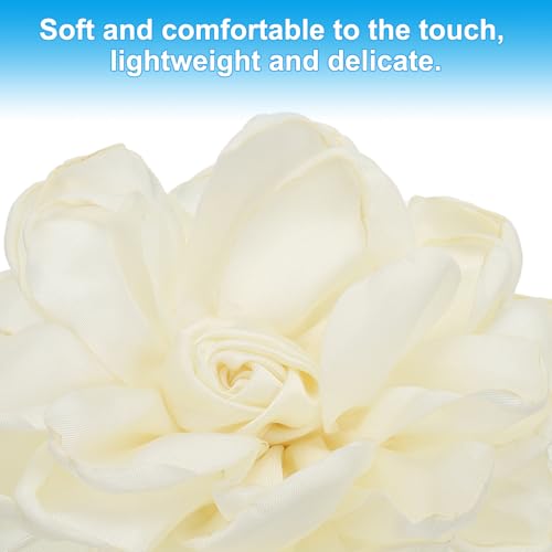 Image of PATIKIL Rose Flower Hair Clips, Fabric Brooch Pins for Women Wedding Party Dance Dress Clothes Accessories Valentine's Day Gifts
