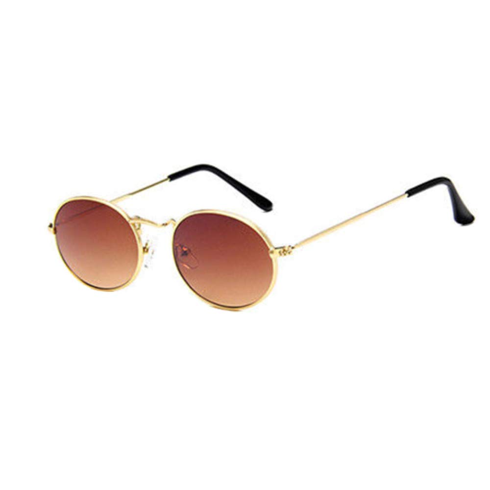 HARRYSTORE Sunglasses ✿reduce Uv Rays Round Metal Frame Eyeglasses Classic Fit Classes Outdoor Beach Hippie Eyewear Women/men Sunglasses