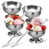 Gain de place empilable : Ces coupes à dessert en acier inoxydable s’emboîtent parfaitement, vous permettant de gagner de la place dans vos placards et de garder votre cuisine bien rangée, particulièrement pratique pour les petites cuisines ou les appartements.
