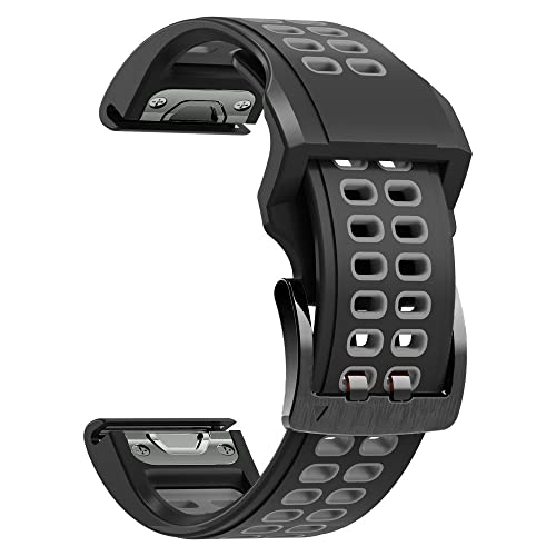 Correa de silicona CLMJHG para Garmin Fenix 7X y 5X Plus, pulsera de tacto suave