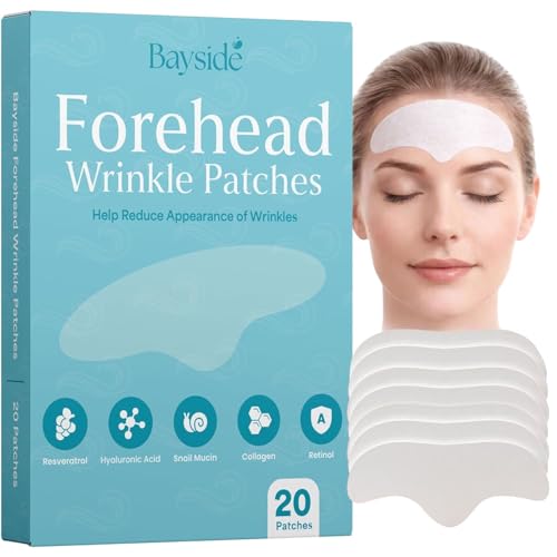 Bayside Forehead Wrinkle Patches – 20 Anti-Aging Forehead Pads wi...