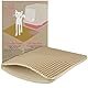 Katzenklo Matte Beige: Katzenmatte Katzenklo 30x40cm für Sauberkeit mit Katzenstreu - Katzentoilette Matte - Katzentoilette Vorleger - Vorleger Katzentoilette von Pretty Kitty