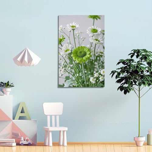Affiche marguerites vertes 40x60 cm pour salon zen - 4