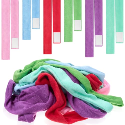 Image of Henoyso 12 Pack Sensory Chew Necklaces Kids Soft Terry Cloth Oral Motor Teething Toys for Boys Girls, Reusable Chewy Jewelry for Focusing & Calming(Solid Style,Fresh Color)