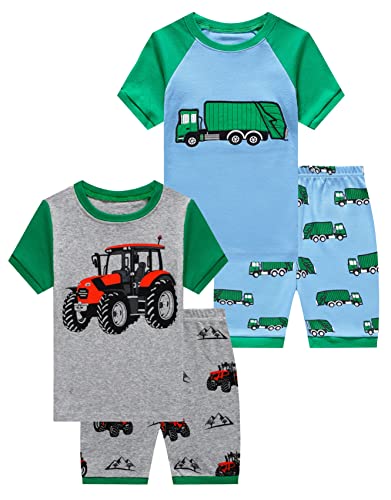Image of KikizYe Boys Short Sleeve Pajamas Kids Summer Pjs Children Pajamas
