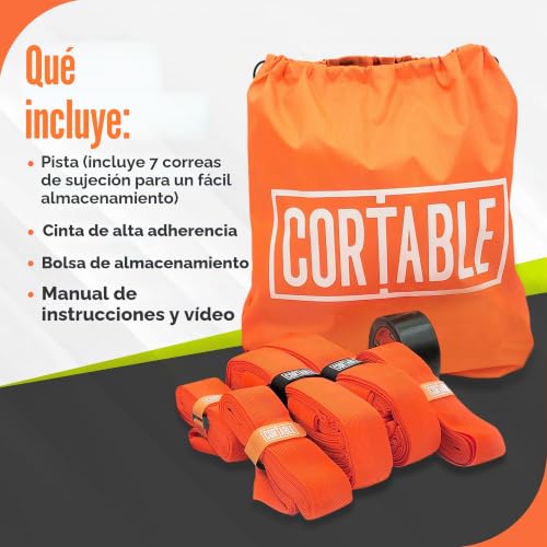Kit de líneas de pickleball portátiles y marcador de pista con dimensiones oficiales 5