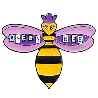 AMAZON - Enamel Pin Cute Funny Brooch for Backpack Jackets Badge Display Queen Bee