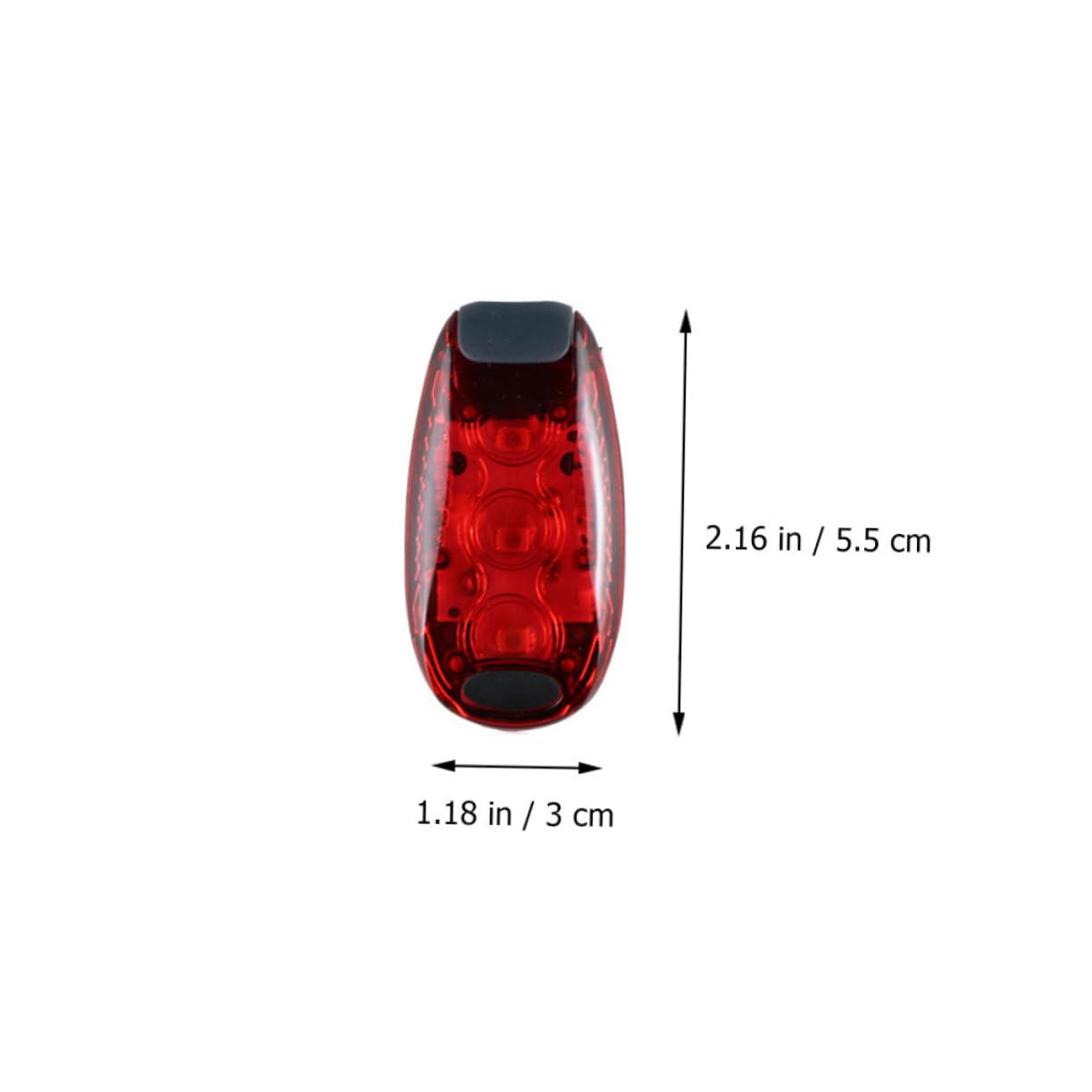 POPETPOP Running Lights Clip for Jogging Bike Taillight Outdoor Adventure Safety Running Gear 2-Pack