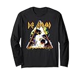 Oficial Def Leppard Hysteria Rock Music Band Manga Larga