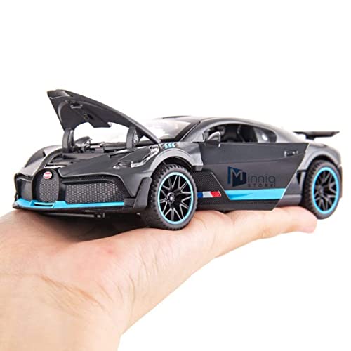 Image of 1 /32 Buggatti Divo Model Car with Box, Zinc Alloy Pull Back Toy car with Sound and Light for Kids Boy Girl Gift?Colors as Per Stock? (Buggatti Divo)