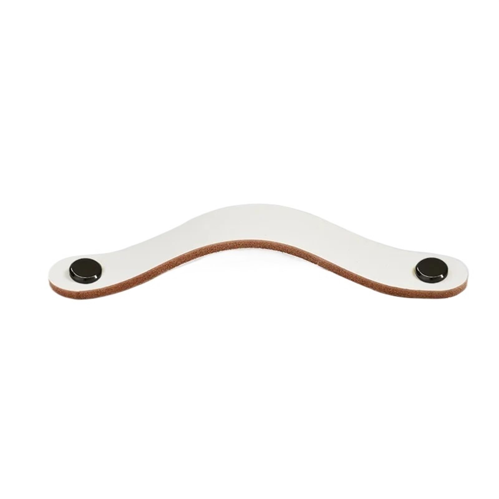 CQAHDSEVF Leather Drawer Pulls, Leather Drawer Cabinet Wardrobe Pulls Multicolor(Black 128mm)