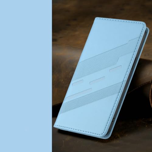 Étui en cuir de luxe pour iPhone 16 Plus bleu, la haute maroquinerie