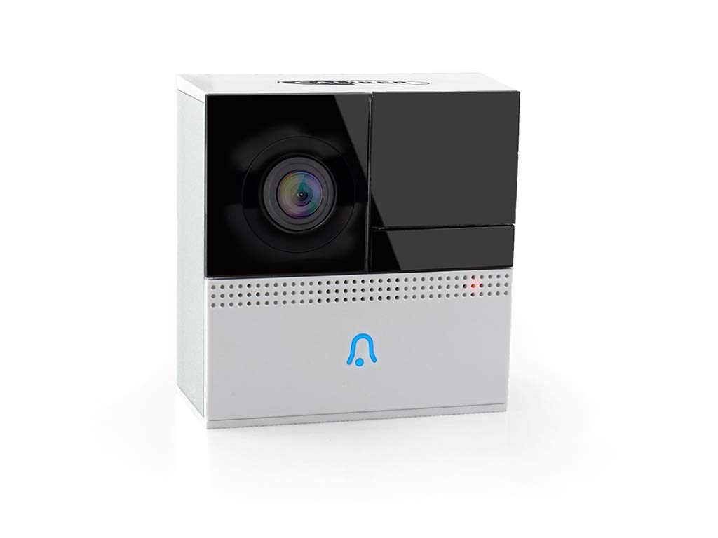 Caliber Unbekannt Audio Technology HWC501 IP-Video-Tuersprechanlage Funk, WLAN Komplett-Set 1 Familienhaus Wei, Weiß, Schwarz