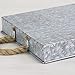Cheung's FP-3744 Galvanized Metal Rectangular Tray with Rope Handle, Gray, Brown, 16x11.75x2