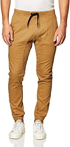 Southpole mens Basic Stretch Twill Jogger - Reg and Big & Tall Sizes Casual Pants, Tobacco, X-Large US