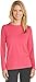 Coolibar UPF 50+ Women's Long Sleeve T-Shirt - Sun Protective (Medium- Bright Coral)
