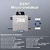 BENY Micro-onduleur Solaire 800W- Onduleur Connecté au réseau électrique avec Contrôle Wi-FI et APP- Puissance de l'onduleur Solaire réglable de 800 W à 600 W- IP67- Câble de Connexion de 5 m de Long