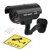 TronicXL Kamera Dummy Überwachungskamera CCTV mit Blinkender LED I CCD Kamera...