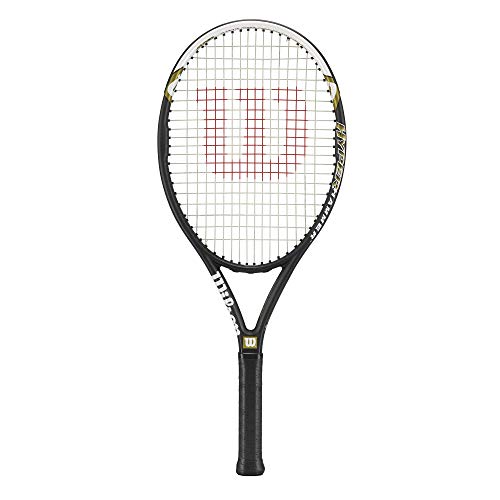Wilson Hyper Hammer 5.3 Strung Adult Recreational Tennis Racket (Black/White, 4 1/2) by Wilson - Used condition - CA$77.02