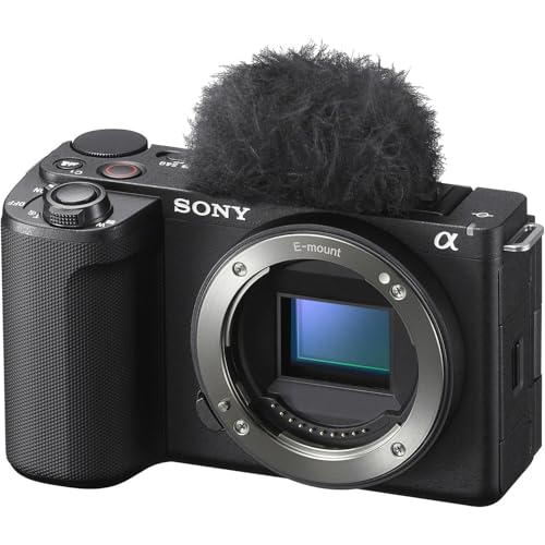 Image of Sony Alpha ZVE10 II - APS-C Interchangeable Lens Mirrorless Content Creators' Camera - Black - Body Only (Value Bundle)