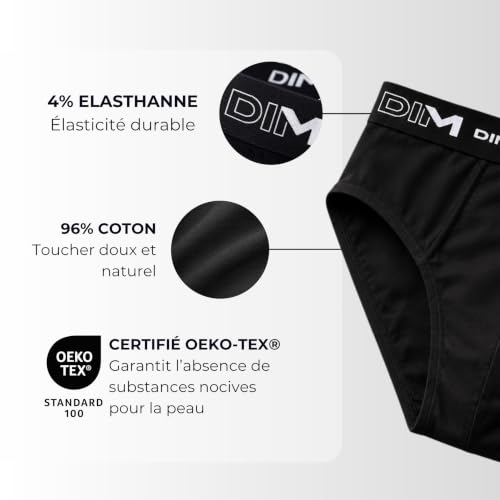 DIM Herren Slip 6er Pack | Bequeme Stretch-Baumwolle | Täglicher Halt | Ohne Etikett – Ansicht 4
