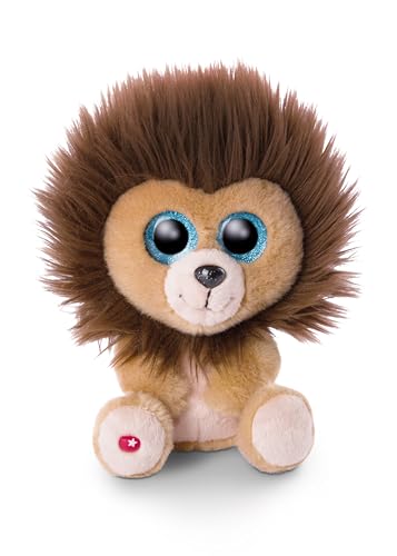 NICI 46950 Original – Glubschis Cliff 25 cm – Kuscheltier Löwe mit großen Augen – Flauschiges Plüschtier mit Glitzeraugen – Schmusetier für Kuscheltierliebhaber, braun/braun