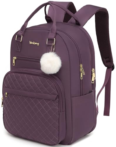 Image of School Backpack for Teen Girls Women, Quilted Bookbag for College High School Travel Work