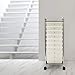 Seville Classics 10-Drawer Multipurpose Mobile Rolling Utility Storage Organizer with Tray Cart