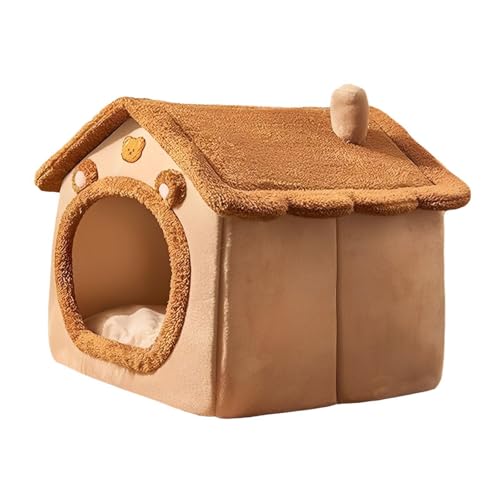 Cama cálida para mascotas en el interior del hogar durante el invierno 2