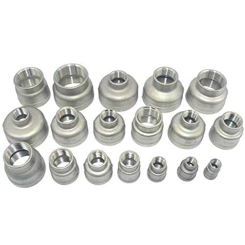 3/4"X1/2" Female Nipple Threaded Pipe Fitting, Reducer Coupling,Stainless Steel 304 Npt #TOP4