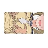 大型 マウスパッド ゆるキャン 犬山あおい ゲーミングマウスパッド エッジ周辺強化 ロングサイズ 手首疲労軽減 FPSゲーム デスクマット 潔しやすい ゴム底部に滑り止め 光学式 オフィス/自宅用