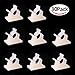 Viaky 30 Pieces White Cable Clips Viaky Adjustable Self-Adhesive Nylon Wire Clips Cable Management Drop Wire Holder