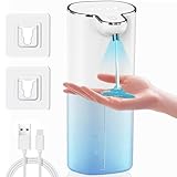 Dispensador de Jabon Automático,Despachador de Jabon Liquido con Cable USB,Sensor IR Inteligente 4 Modos,Impermeable y...