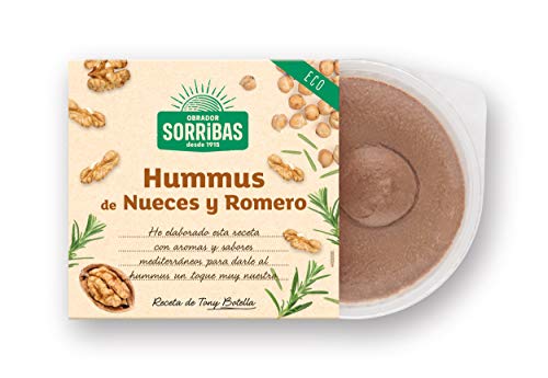 Obrador Sorribas Hummus A Base de Garbanzos con Nueces y Romero, 180g (Refrigerado)