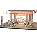 Lunaro Model dioramy architektonicznej chińskiej stacji benzynowej w skali 1/64
