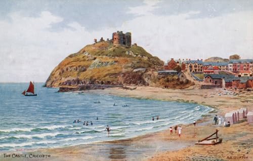 Impression sur toile le château de Criccieth peinture d'art Alfred Robert Quinton